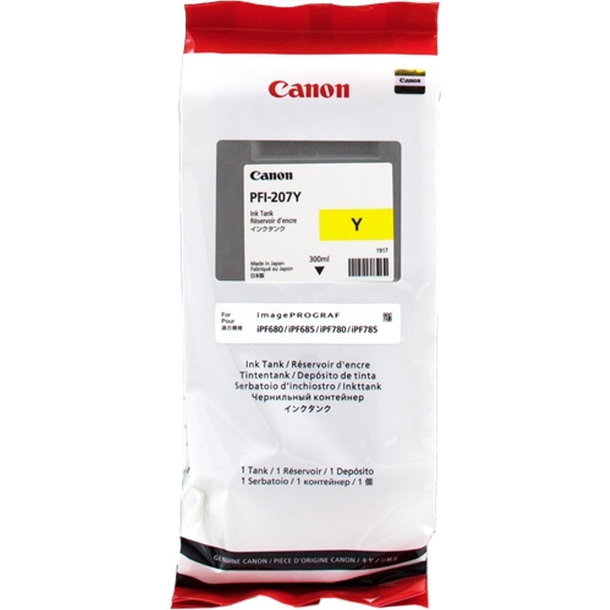 Cartuccia Originale (PFI-207Y, 8792B001) CANON iPF780 (300ml) GIALLO XL