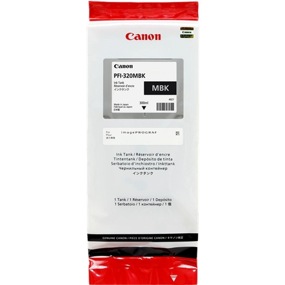 Cartuccia Originale (PFI-320MBK, 2889C001) CANON TM-200 (300ml) NERO OPACO