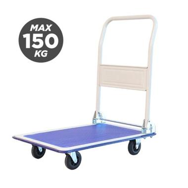 Carrello Pieghevole in Metallo Blim - Piattaforma 810x470x730mm - Peso Max. 150kg