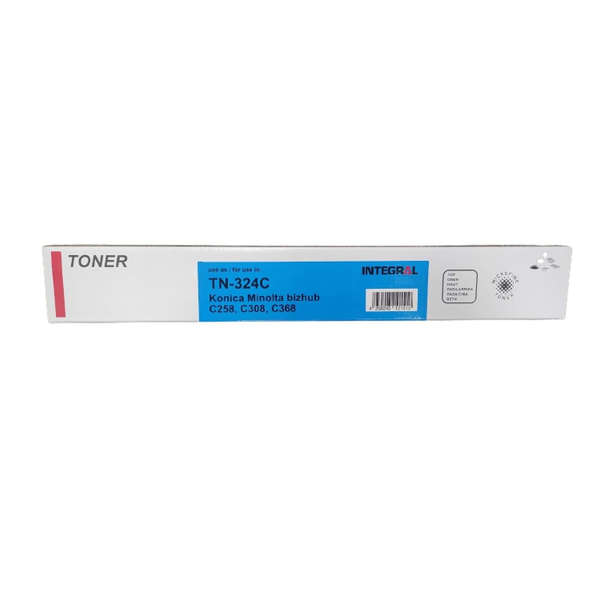 Toner Compatibile INTEGRAL (TN324C, A8DA450) per MINOLTA C258 (26K) CIANO