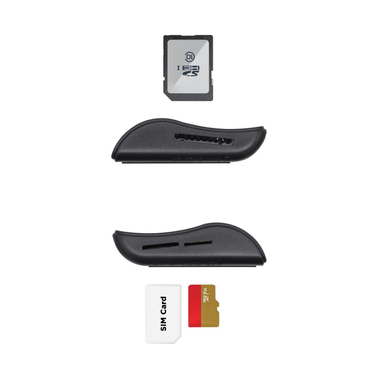 Lettore di smart card Aisens DNI con lettore di schede SIM - SD - Micro SD - MMC - RS-MMC - MMC Micro - Colore nero