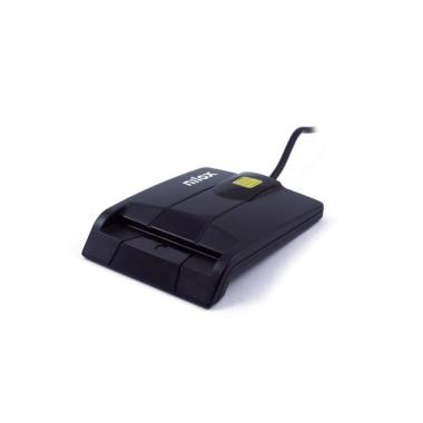 Lettore di Card Nilox USB Dnie Chip Card Reader - colore nero - valido per carta d'identità nuova