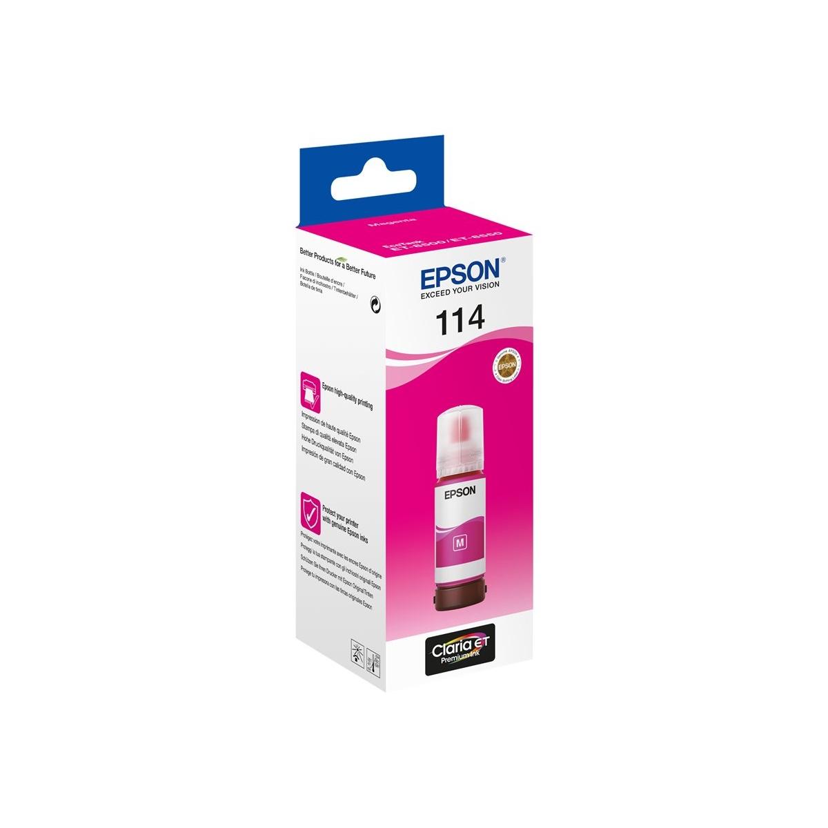 Inchiostro Originale (C13T07B340, 114) EPSON Ecotank ET-8550 (70ml) MAGENTA