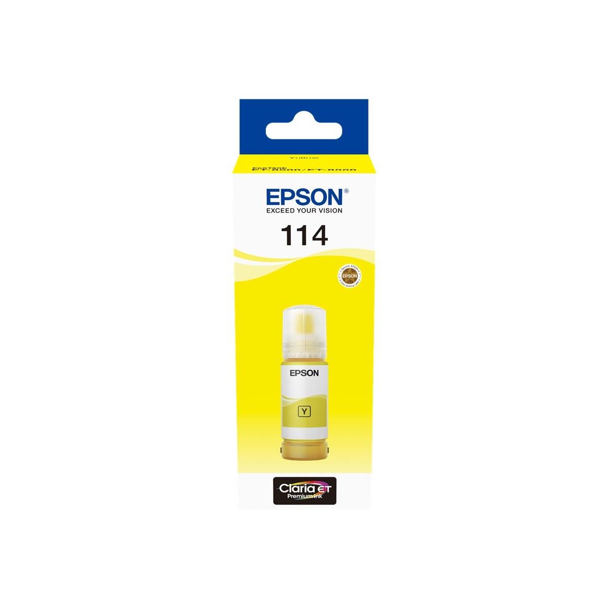 Inchiostro Originale (C13T07B440, 114) EPSON Ecotank ET-8550 (70ml) GIALLO
