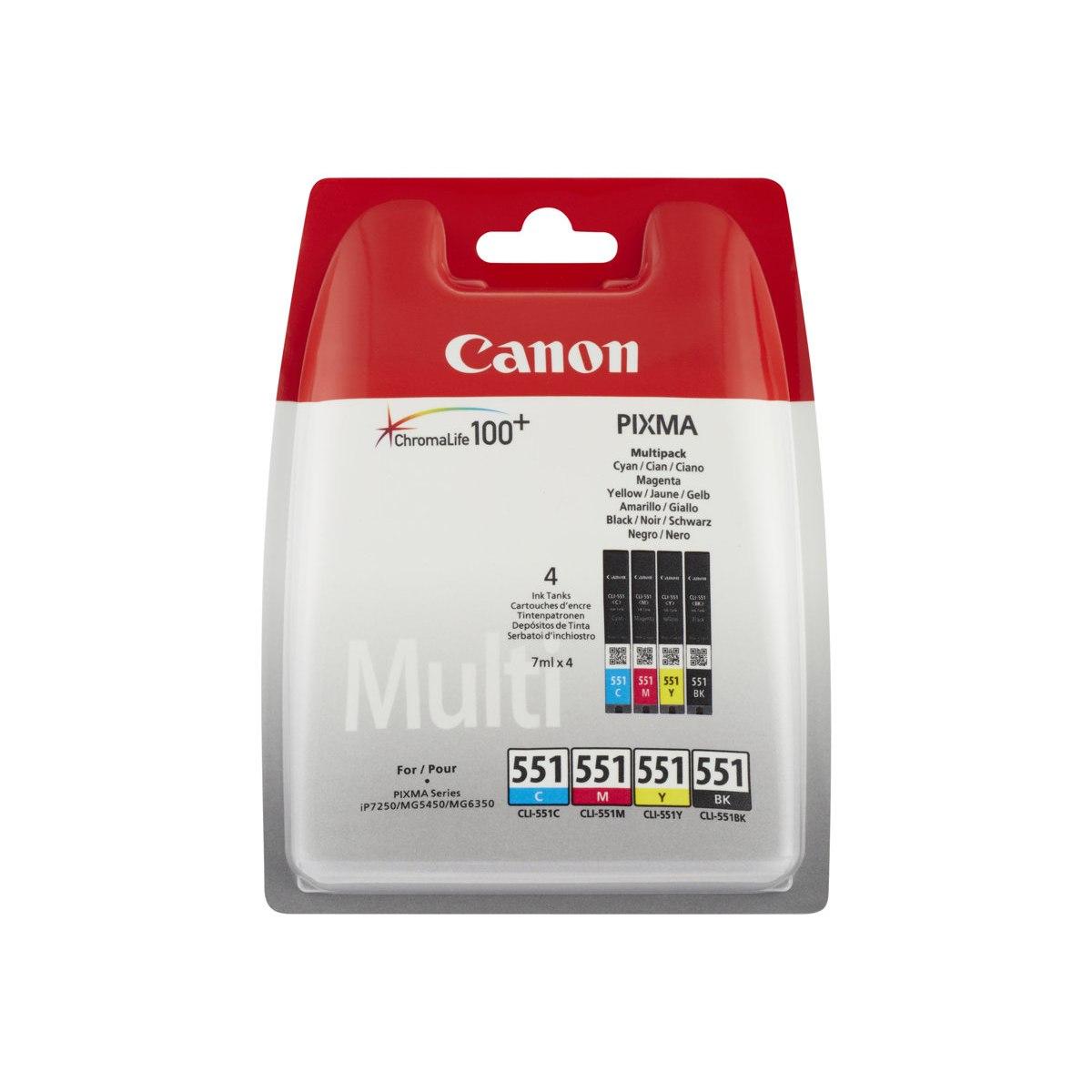 Multipack Originale (6509B009, CLI-551) CANON MG5550 | KCMY