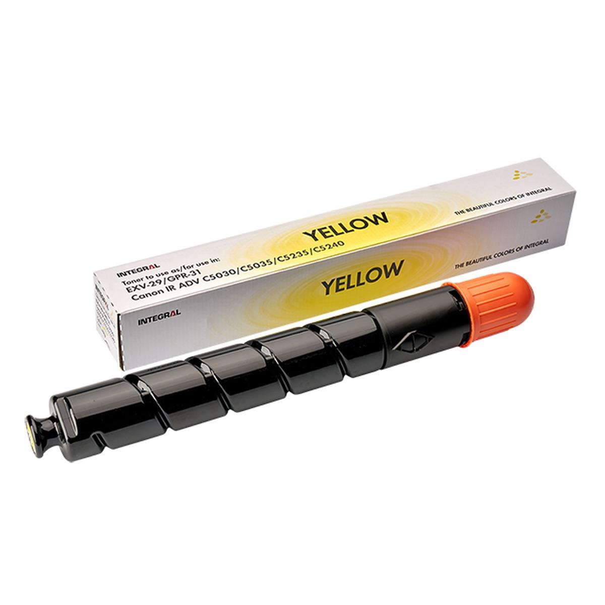 Toner Compatibile INTEGRAL (C-EXV29Y) per CANON IRC5030 (27K) GIALLO