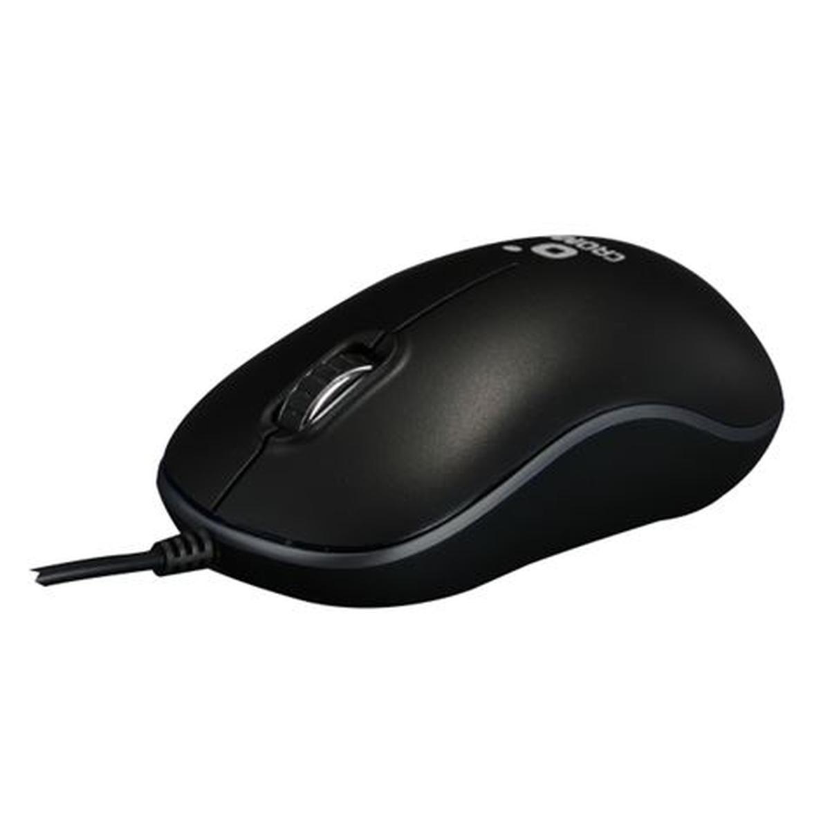 Mouse USB 2.0 Cromad X51 - 3 pulsanti - Cavo da 1,50 m - Nero