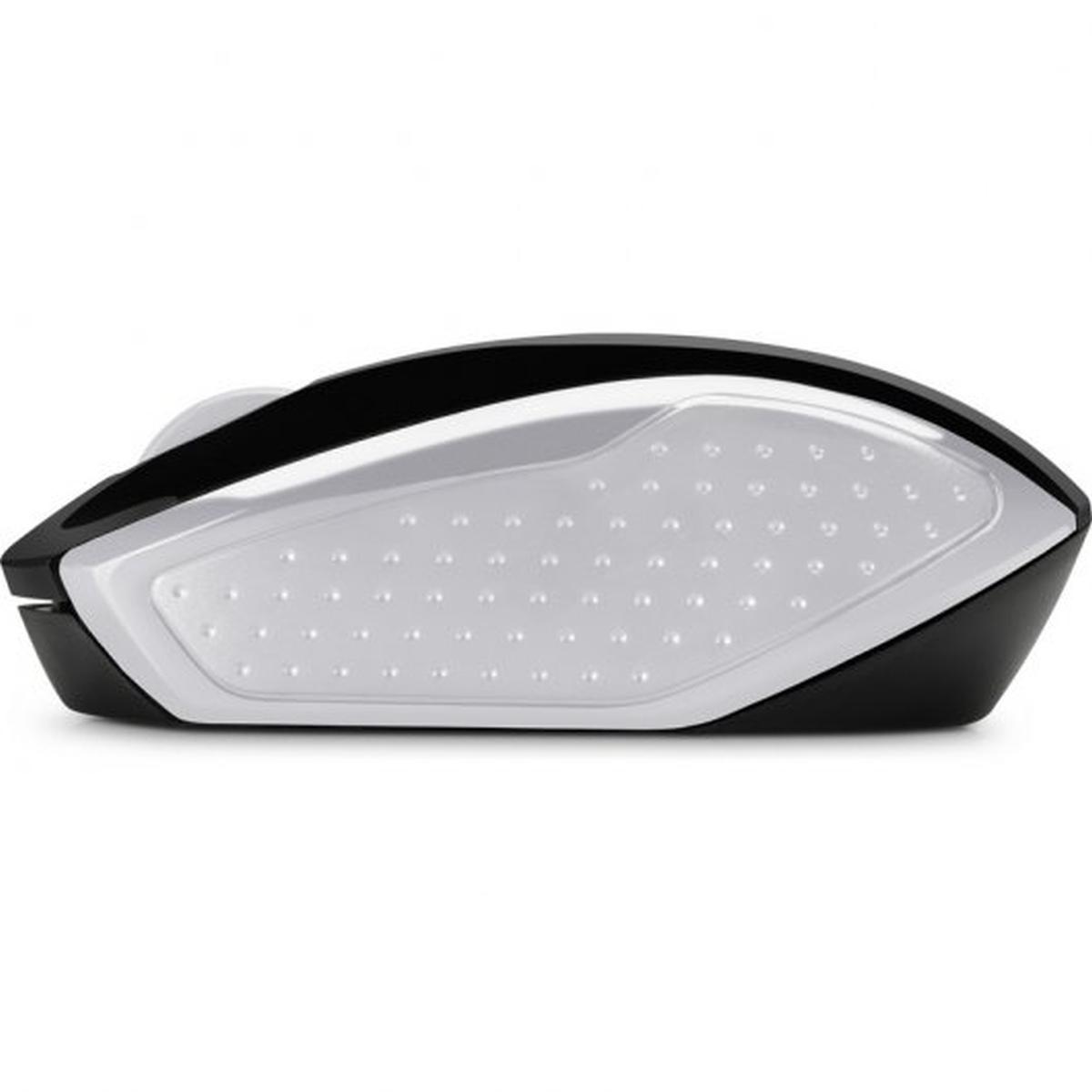 Mouse USB wireless HP 200 1000 dpi - 3 pulsanti - Uso ambidestro - Colore Nero/Argento