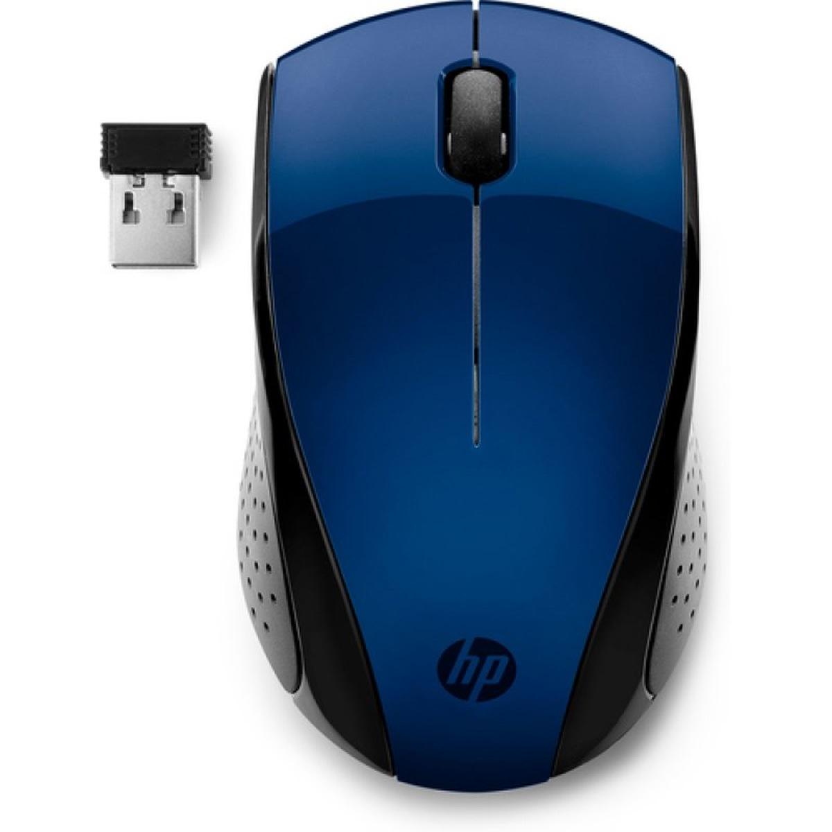 Mouse wireless HP 220 1300 dpi - 3 pulsanti - Uso ambidestro - Colore blu