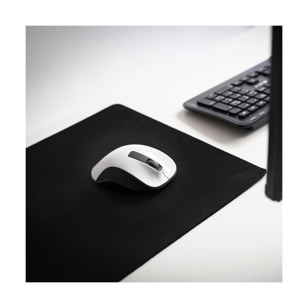 Mouse USB wireless NGS Bow 1600 dpi - 4 pulsanti - Utilizzo per destrimani - Colore bianco/nero
