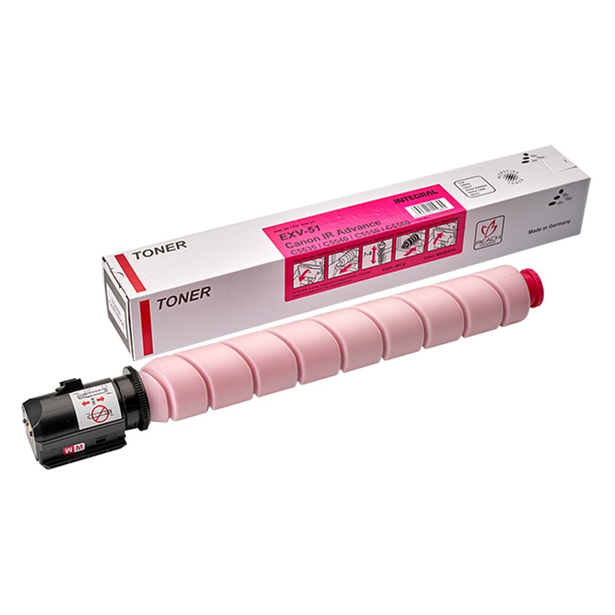 Toner Compatibile INTEGRAL (C-EXV51M, 0483C003) per CANON iR ADV C5535i (60K) MAGENTA
