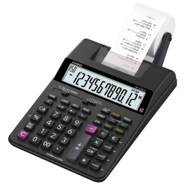Calcolatrice 12 cifre Casio HR150RCE - Schermo a 12 cifre - carta 58 mm - Stampa ora e data - Alimentata a batteria