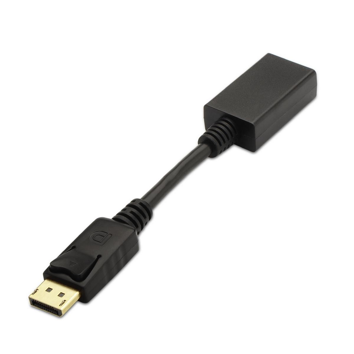 Convertitore Aisens Displayport a HDMI - DP/M-HDMI A femmina - 15 cm - nero