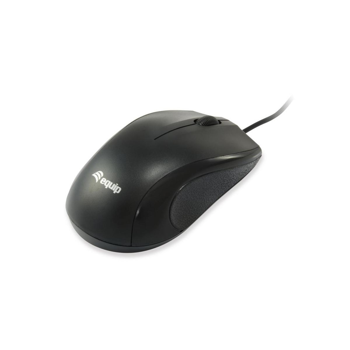 Equip Pack Tastiera USB + Mouse USB 1000dpi 3 Pulsanti - Uso Ambidestro - Cavo 1,35m - Colore Nero - Italiano