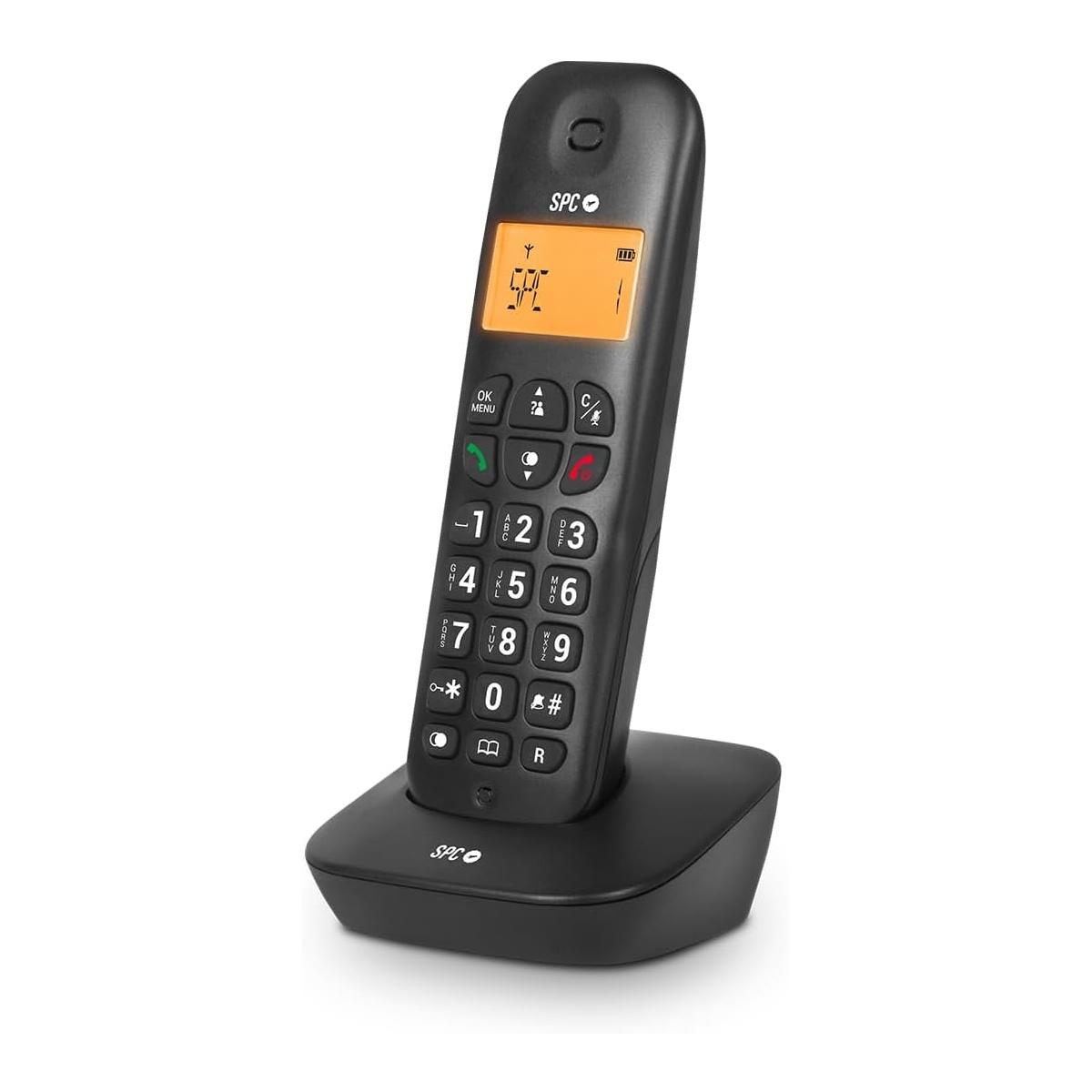 Telefono Fisso Wireless SPC Air - Schermo Retroilluminato 35x22mm - Identificazione del Chiamante - 5 Melodie Disponibili - Pratico e Semplice - Disponibile in 2 Colori - Possibili