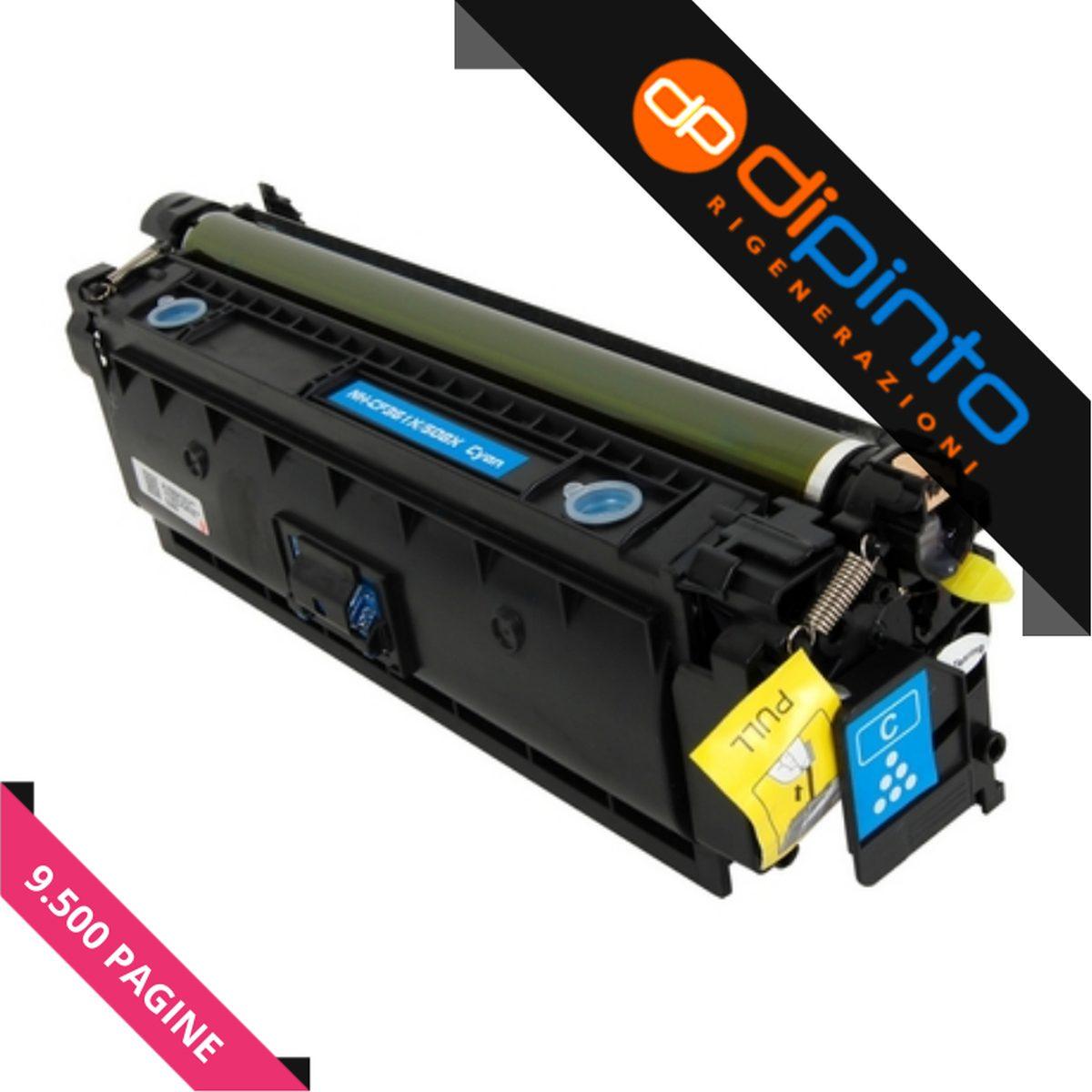 Toner Compatibile (CF361X, 040HC, 0459C001) per HP LaserJet Enterprise M552dn (10K) CIANO XL
