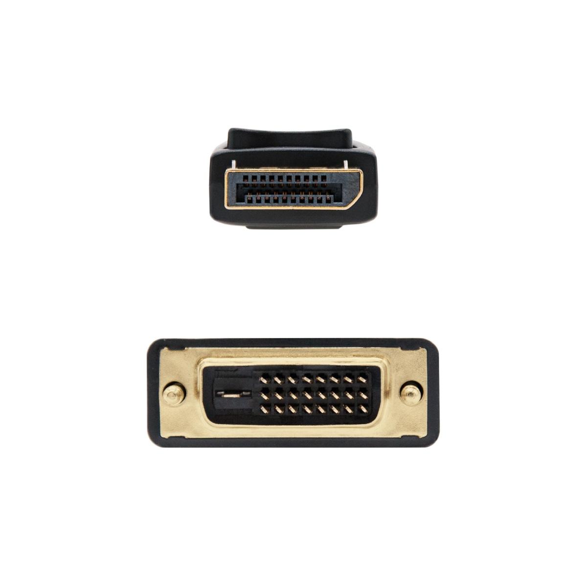 Cavo convertitore Nanocable Displayport/MA Dvi/M - 1,0 m - Colore nero