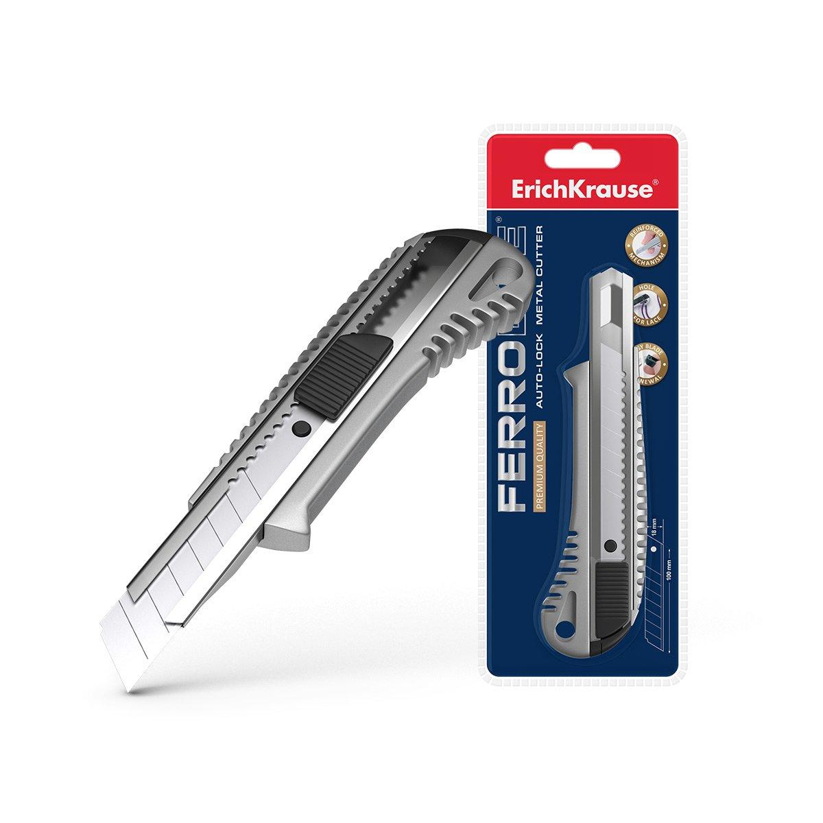 Taglierino Erichkrause Cuter con fissatore Automatico | Corpo in Metallo | lama grande