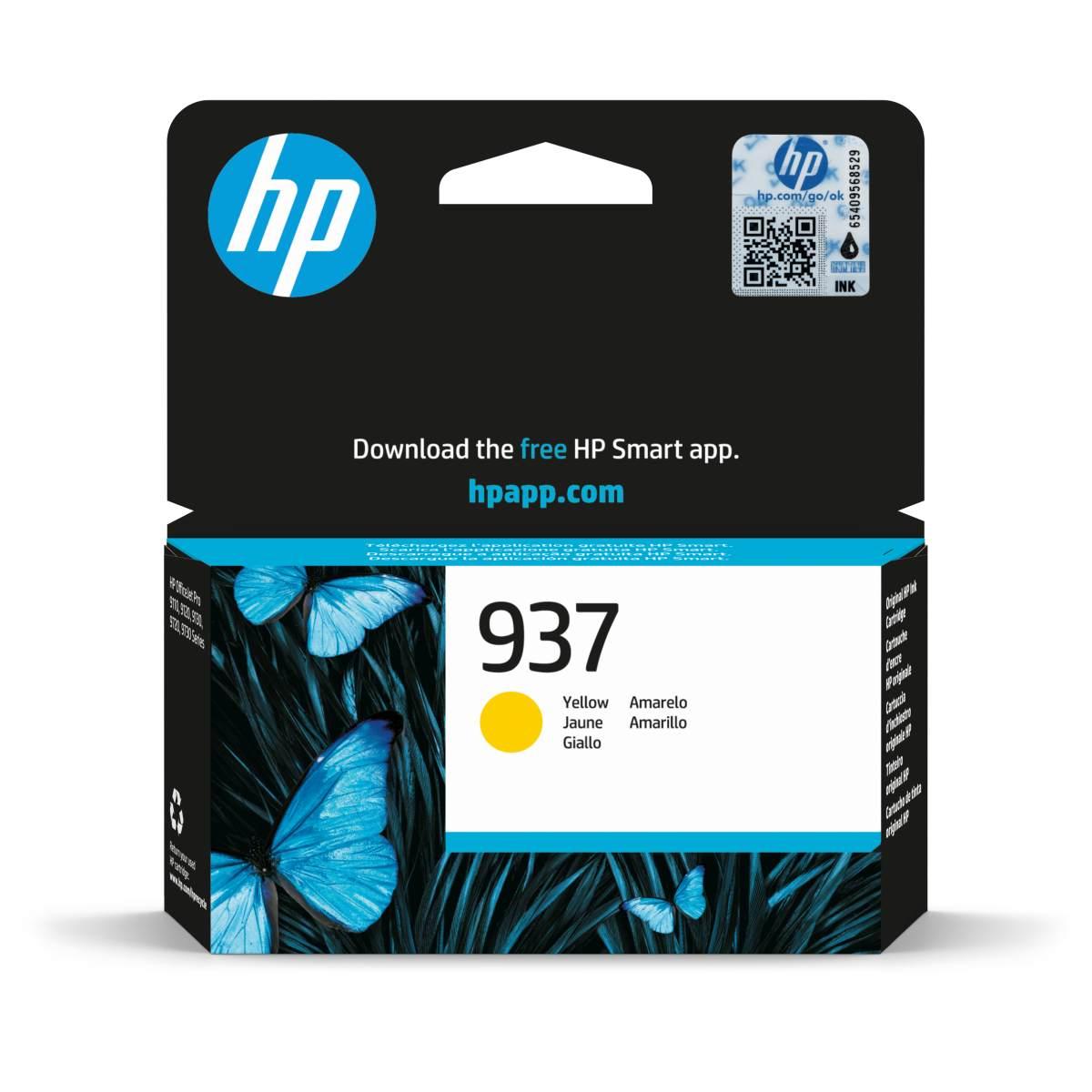 Cartuccia Originale (4S6W4NE, 937) HP OfficeJet Pro 9110b All-in-One (0,8K) GIALLO