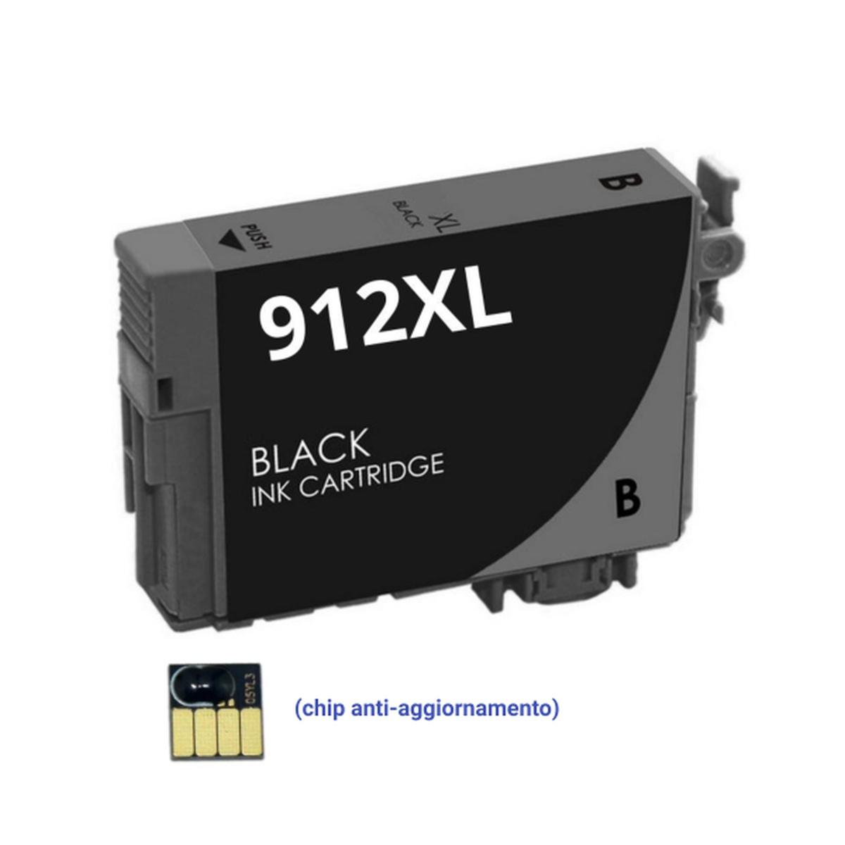 Cartuccia Compatibile (3YL84AE, 912XLBK) per HP OfficeJet Pro 8010 (0,825K) NERO XL (chip anti-aggiornamento)