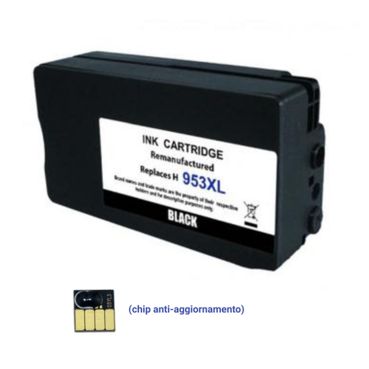 Cartuccia Compatibile (L0S70AE, 953XLBK) per Hp Officejet Pro 8210 (2K) NERO XL (chip anti-aggiornamento)
