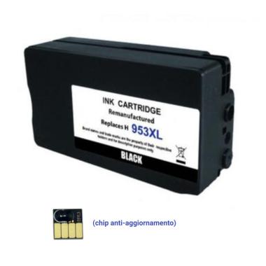 Cartuccia Compatibile (L0S70AE, 953XLBK) per Hp Officejet Pro 8210 (2K) NERO XL (chip anti-aggiornamento)