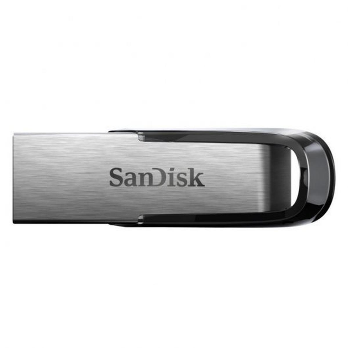 Pendrive Sandisk Ultra Flair Memoria USB 3.0 32GB - Senza Cover - Colore Acciaio/Nero