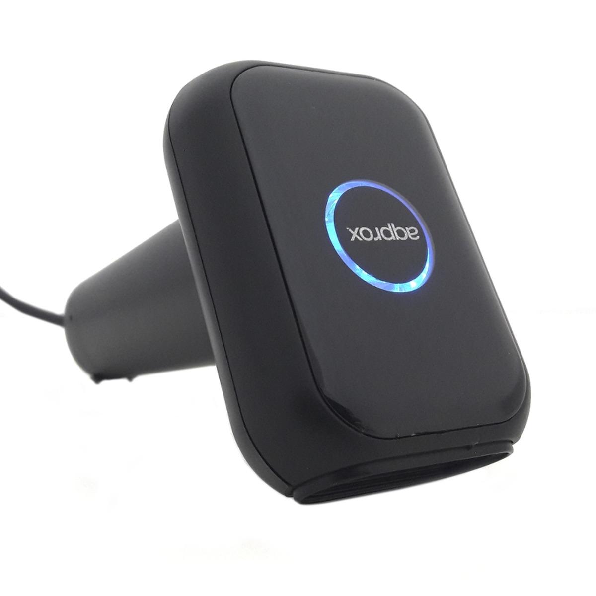 Lettore di codici a barre USB 1D/2D approssimativo - Indicatore LED, segnale acustico - Velocità 120 fps - Colore nero