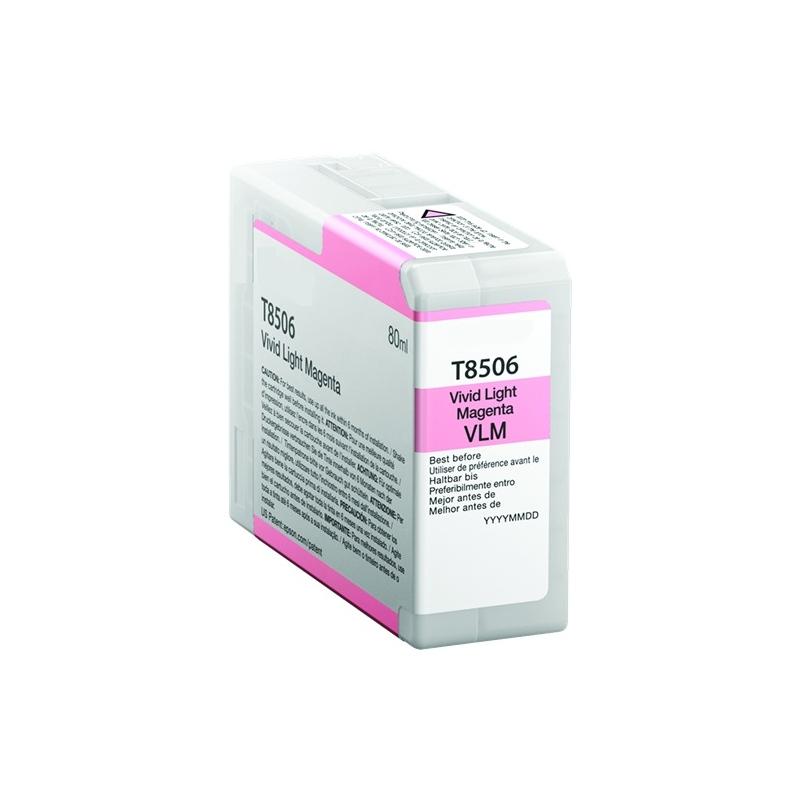 Cartuccia Plotter Compatibile (C13T850600, T8506) per Epson SureColor SC-P800 (80ml) MAGENTA LIGHT