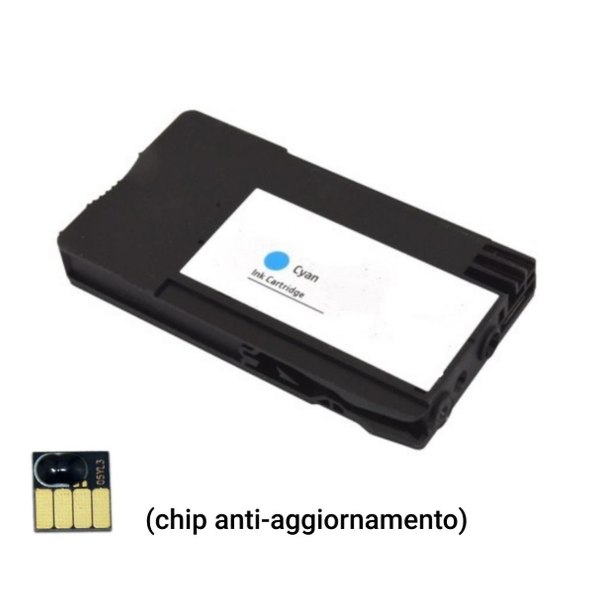 Cartuccia Compatibile (963XL, 3JA27AE) per Hp Officejet Pro 9010 (1,6K) CIANO (chip anti-aggiornamento)
