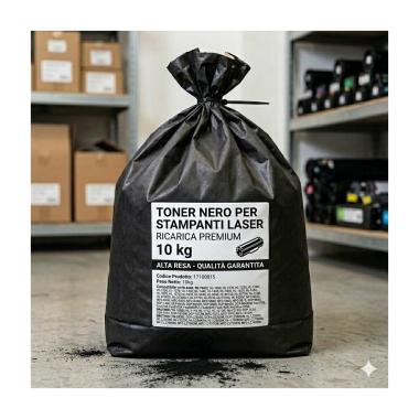 Toner in sacco da 20Kg per Brother TN6300, TN1050, TN2320 (2X10Kg) (B-161)