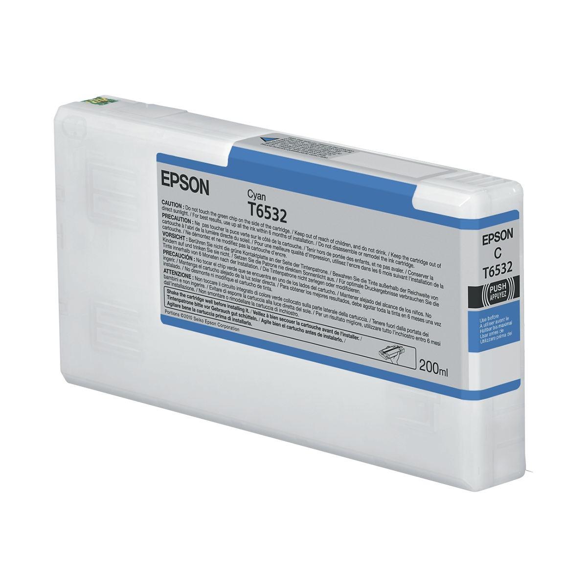 Cartuccia Originale (C13T653200, T6532) EPSON Stylus Pro 4900 (200ml) CIANO