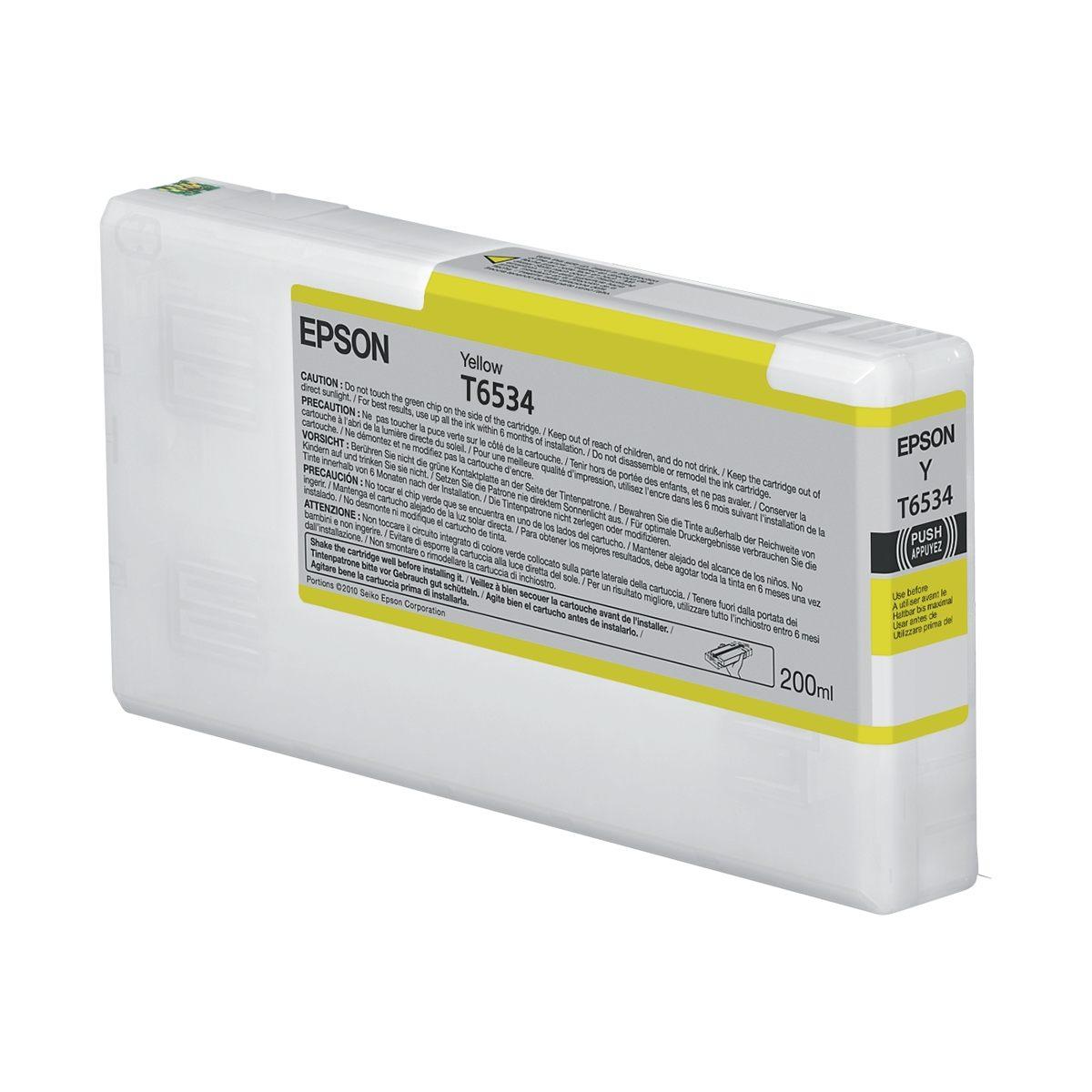 Cartuccia Originale (C13T653400, T6534) EPSON Stylus Pro 4900 (200ml) GIALLO