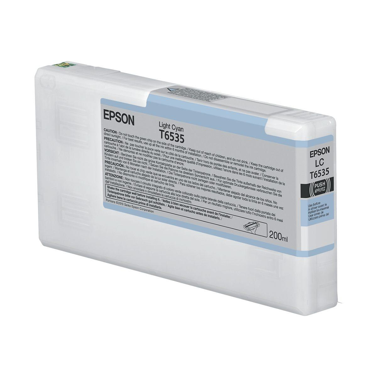 Cartuccia Originale (C13T653500, T6535) EPSON Stylus Pro 4900 (200ml) CIANO CHIARO
