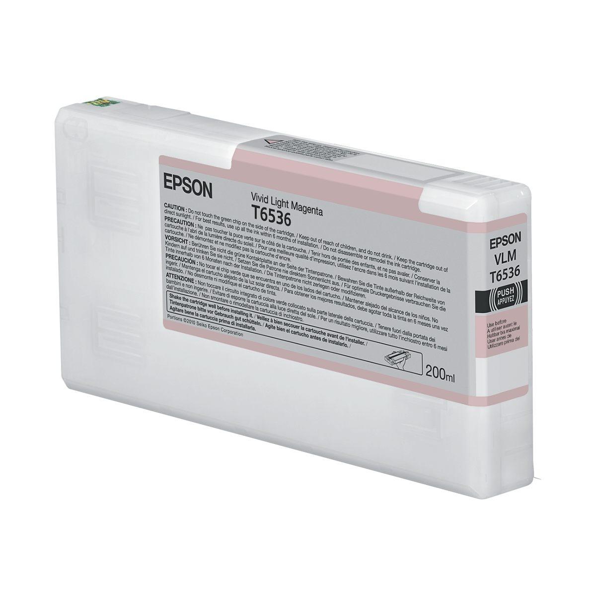 Cartuccia Originale (C13T653600, T6536) EPSON Stylus Pro 4900 (200ml) MAGENTA CHIARO