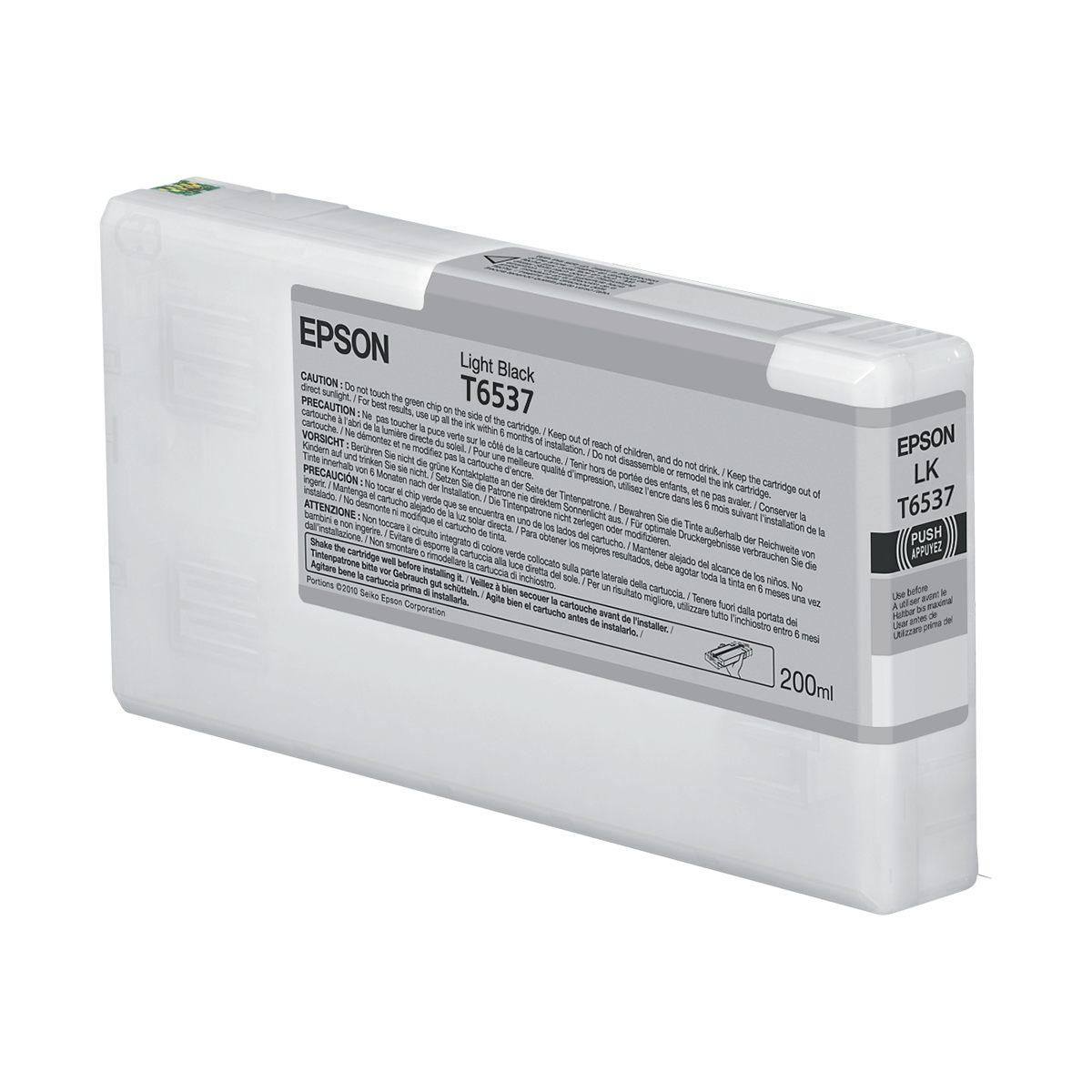 Cartuccia Originale (C13T653700, T6537) EPSON Stylus Pro 4900 (200ml) NERO LIGHT