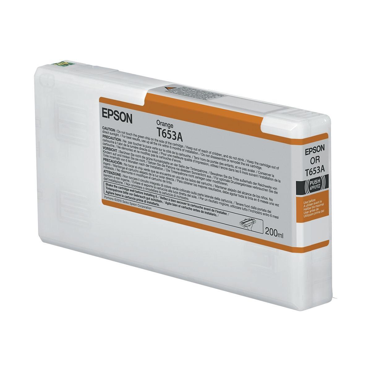 Cartuccia Originale (C13T653A00, T653A) EPSON Stylus Pro 4900 (200ml) ARANCIONE
