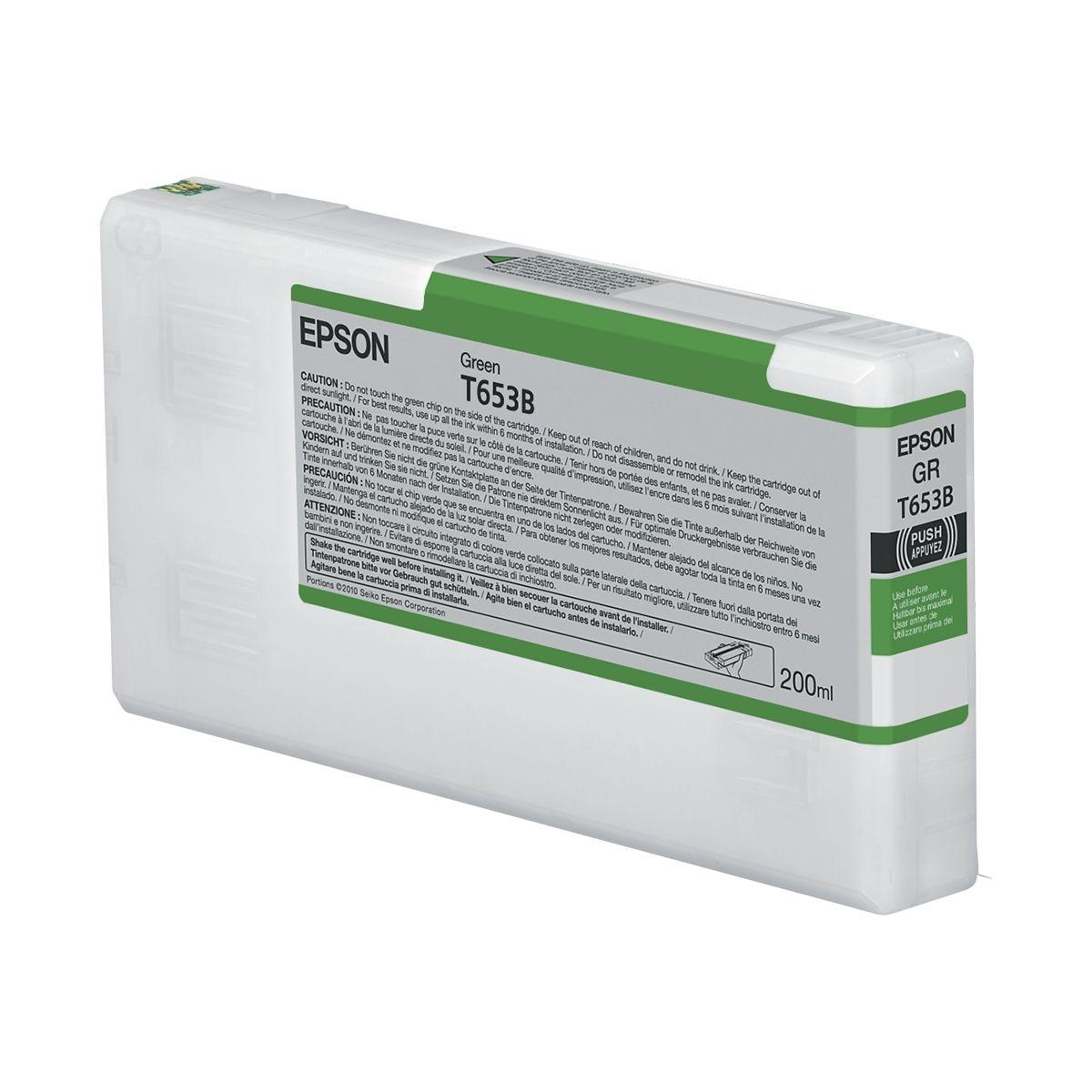 Cartuccia Originale (C13T653B00, T653B) EPSON Stylus Pro 4900 (200ml) VERDE