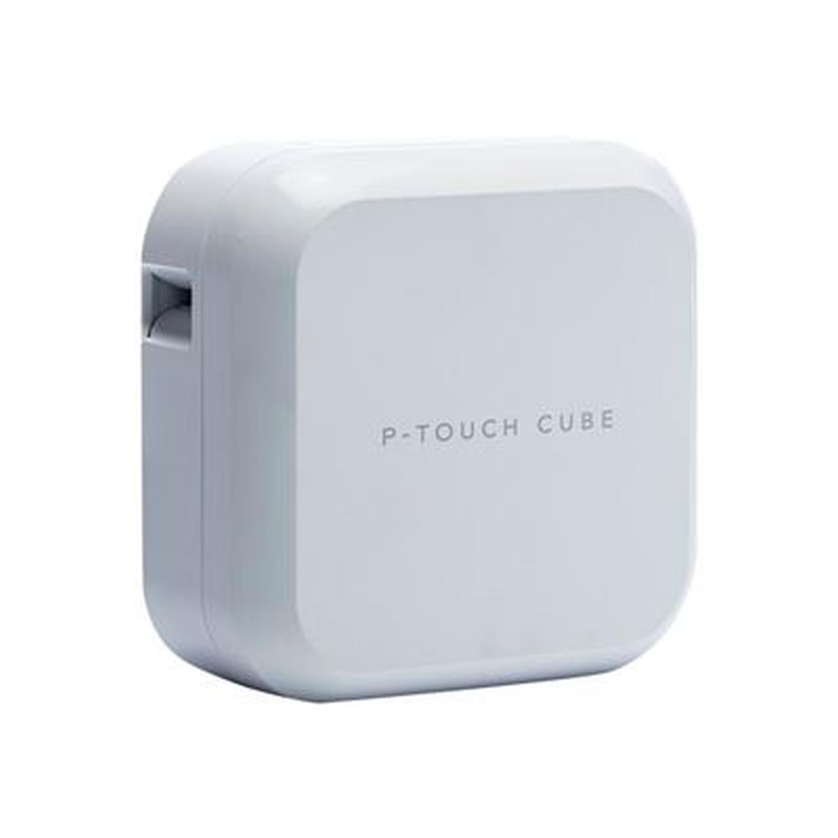 Etichettatrice elettronica portatile USB Bluetooth Cube Brother PT-P710BTH - Risoluzione 180 dpi - Velocità 20 mm - Batteria ricaricabile - Colore bianco