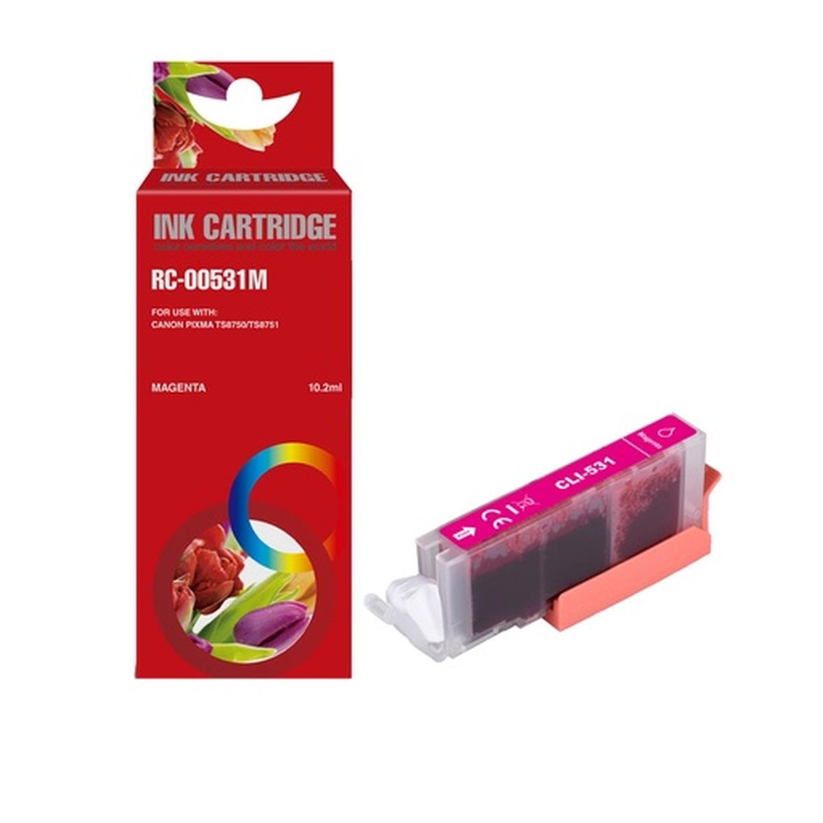 Cartuccia Compatibile (6120C001, CLI-531M) per CANON Pixma TS8750 | MAGENTA
