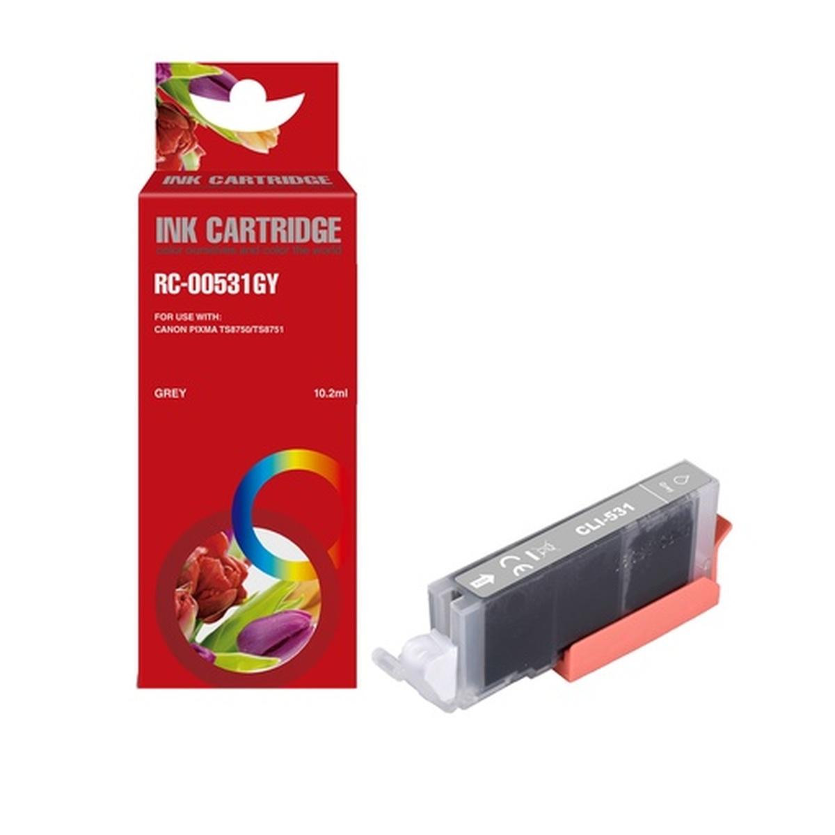 Cartuccia Compatibile (6122C001, CLI-531GY) per CANON Pixma TS8750 | GRIGIO