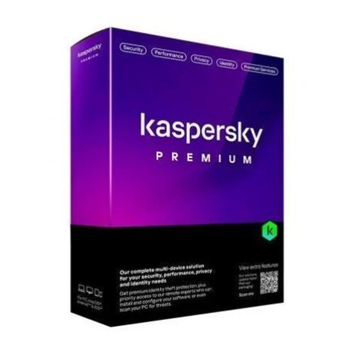 Antivirus Kaspersky versione Premium | 5 Dispositivo | 1 anno