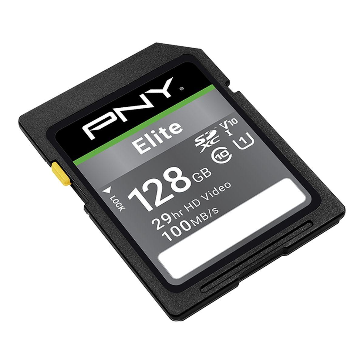 Scheda SD PNY Elite SDXC 128 GB U1 V10 Classe 10