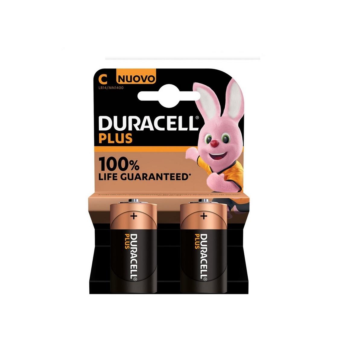 Pile Duracell Plus Power 100% Mezza Torcia C MN1400 | Blister da 2pz