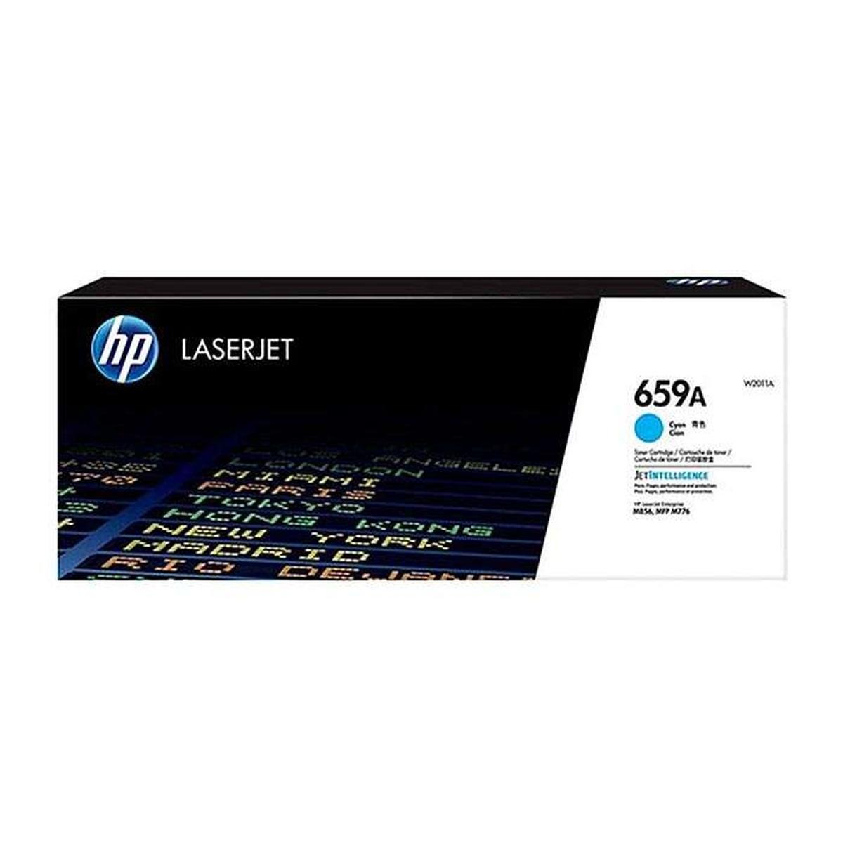 Toner Originale (W2011A, 659A) HP Color LaserJet Enterprise M856dn | 13K | CIANO