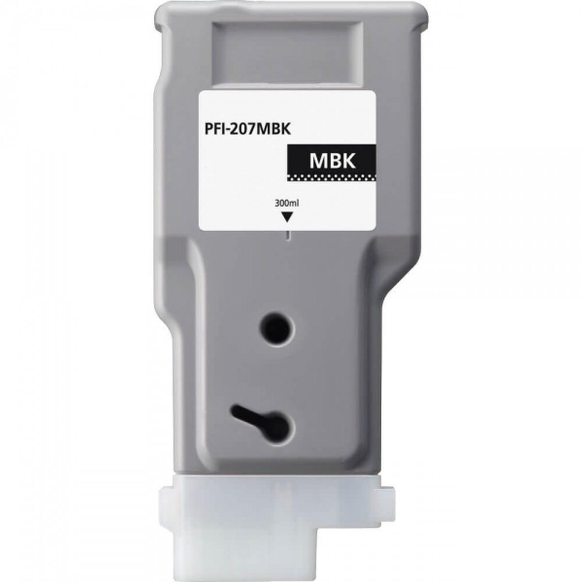 Cartuccia Rigenerata (PFI-207MBK, 8788B001) per CANON iPF780 (300ml) NERO OPACO XL