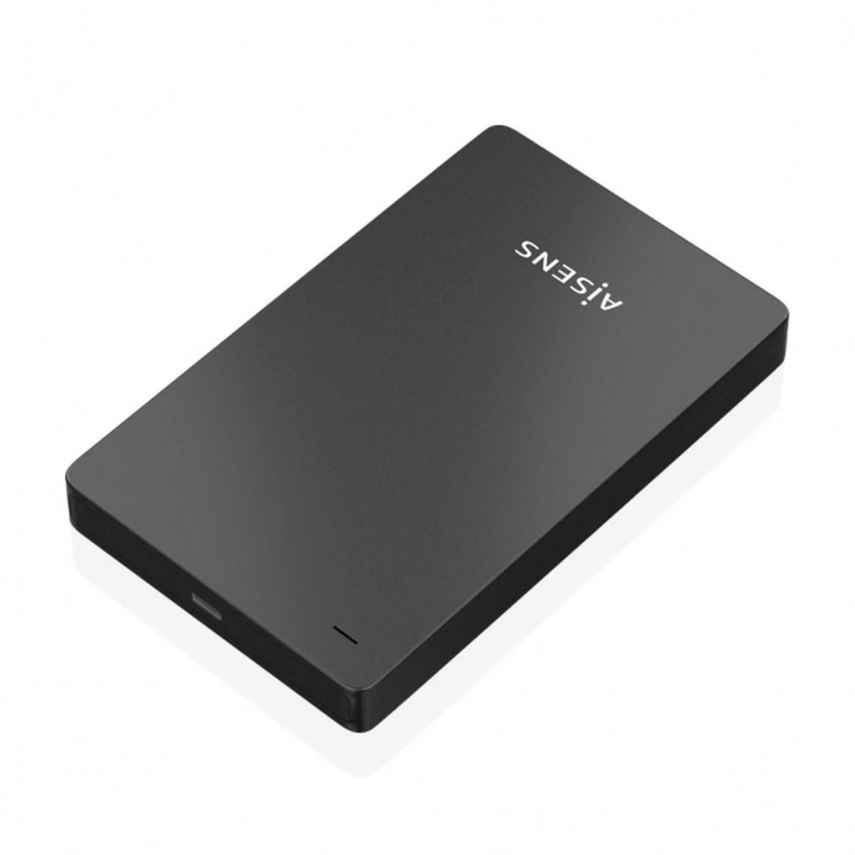 Box Esterno Modello Aisens per Dischi Rigidi - Installazione senza attrezzi - Plug and Play - Connessione USB-C USB 3.1 Gen1 - Velocità fino a 5,0 Gbps - Indicatore LED - Compatibi