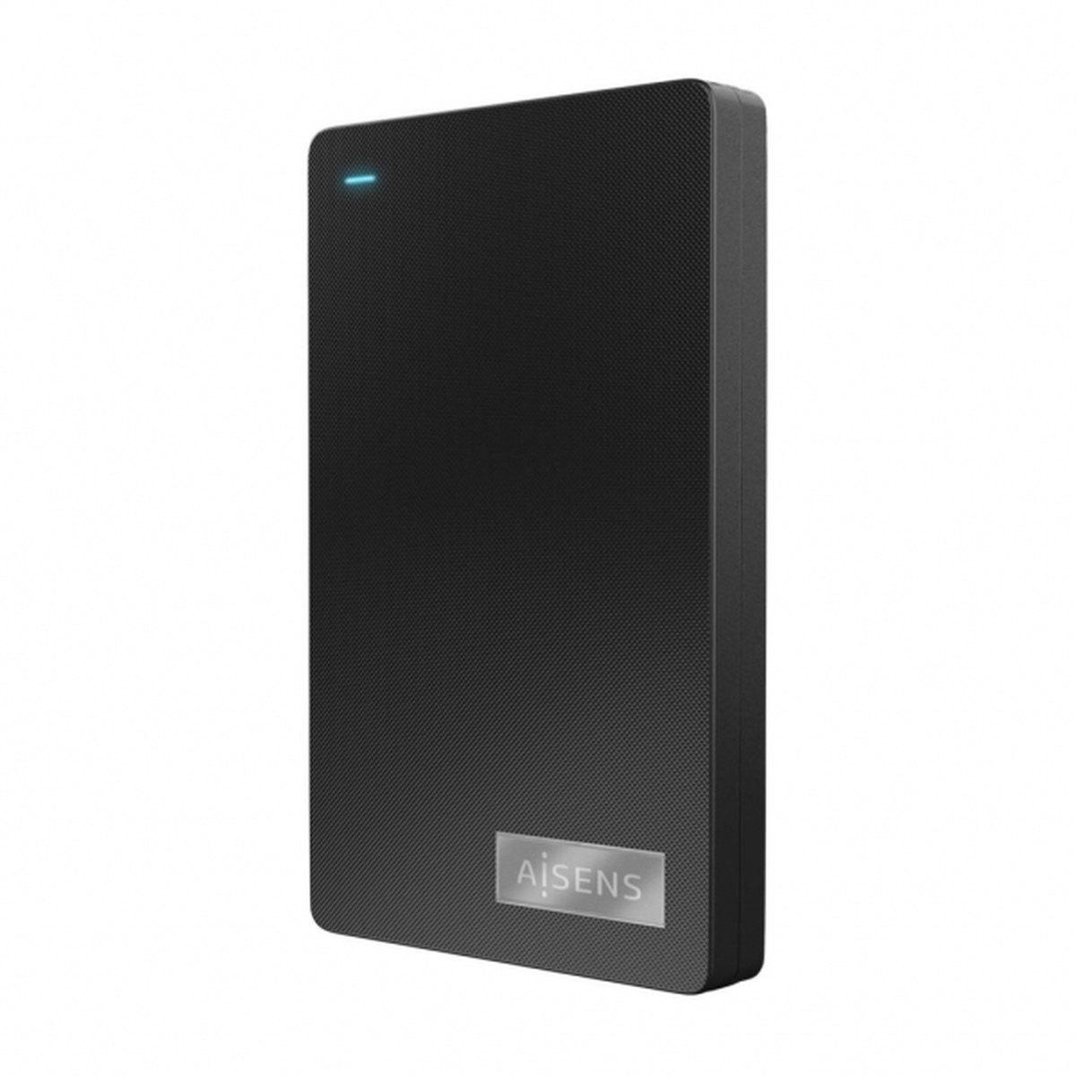 Box esterno Aisens - Installazione senza attrezzi - Plug and Play - Connessione USB-C USB 3.1 Gen1 - Velocità fino a 5,0 Gbps - Compatibile con unità SATA I/II/III - Indicatore LED