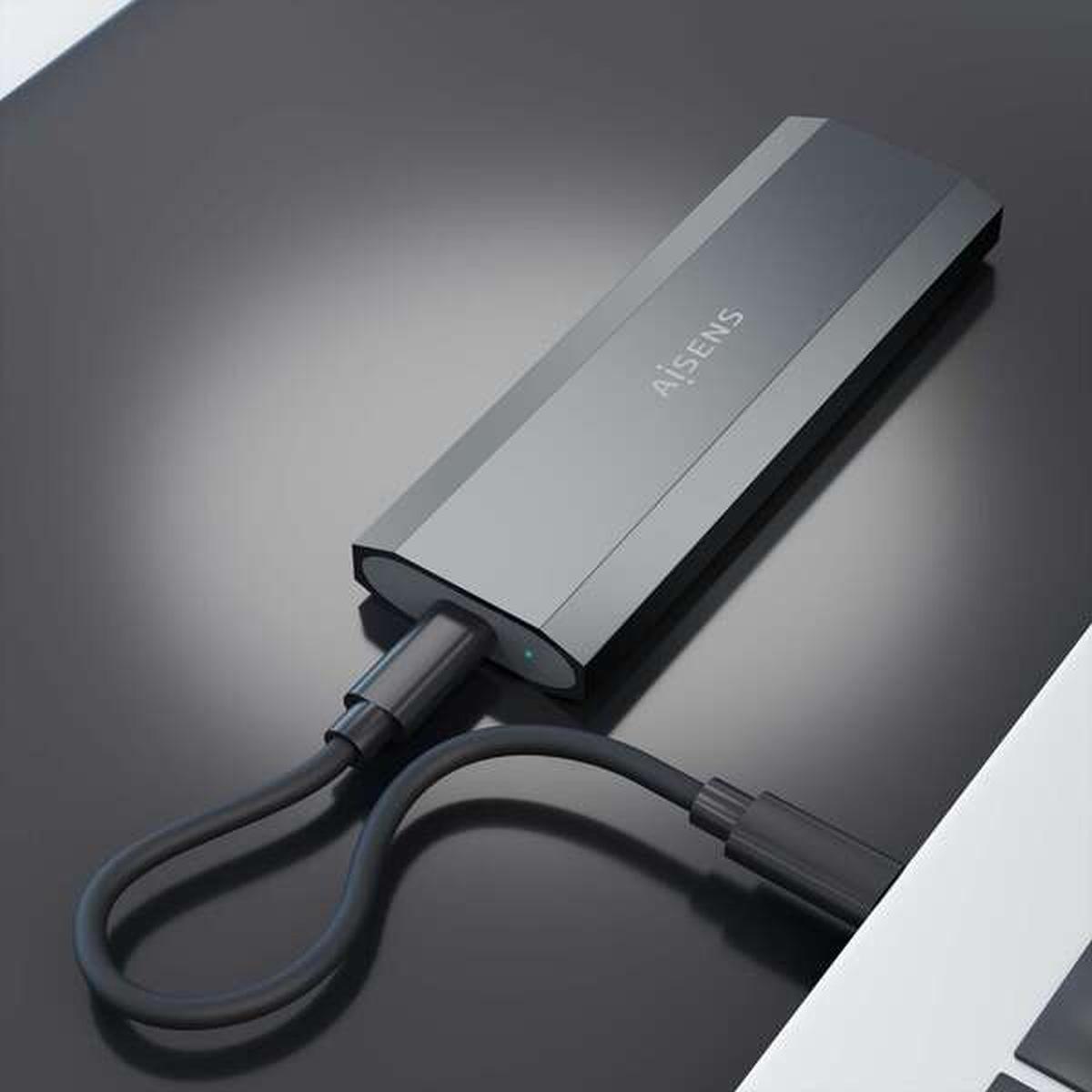 Aisens Box esterno M.2 (NGFF) Asm2-029Gr NVME a USB3.2 Gen2 | Grigio