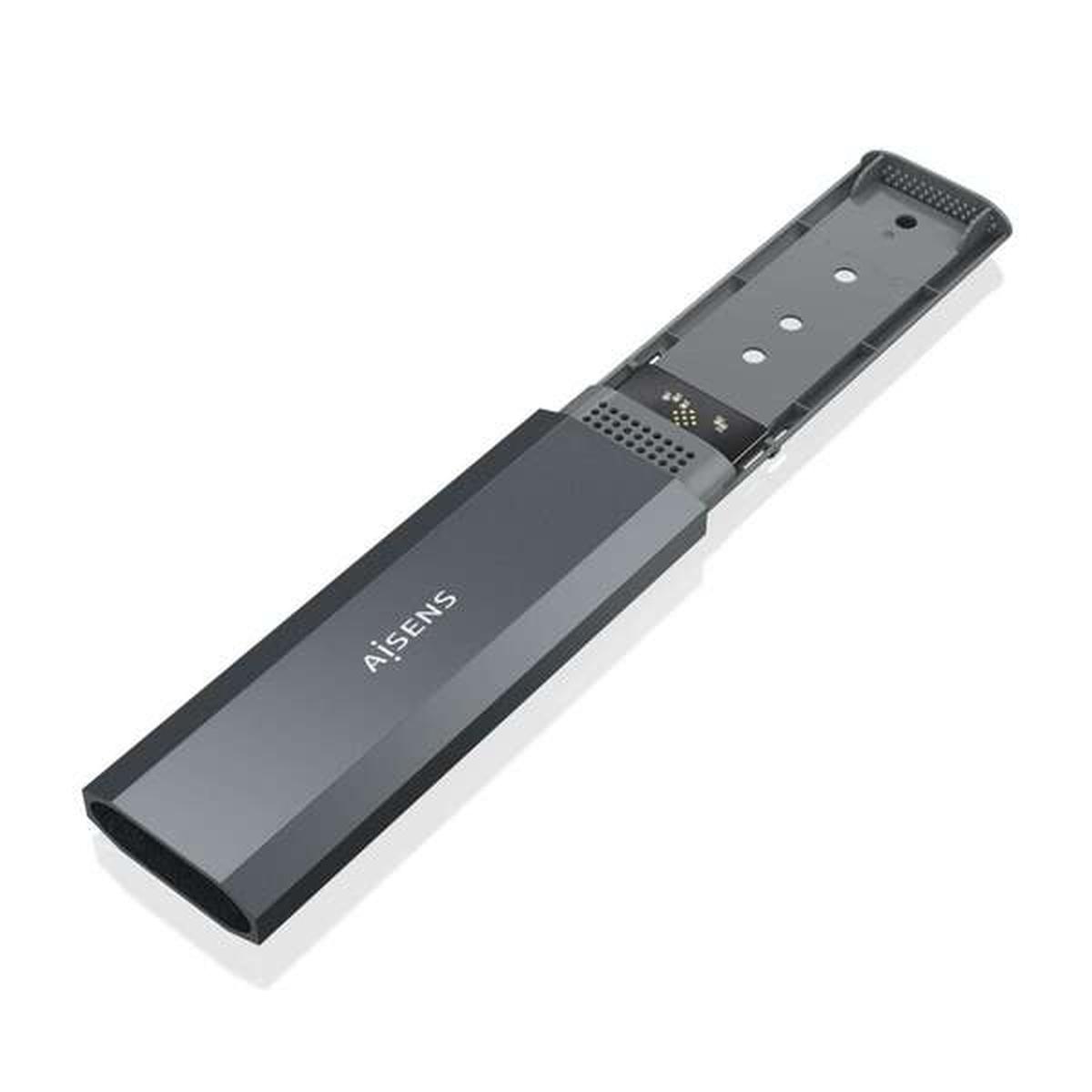 Aisens Box esterno M.2 (NGFF) Asm2-029Gr NVME a USB3.2 Gen2 | Grigio
